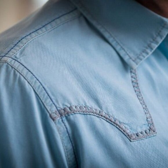 Ryan Michael Navy Men's iconic Shirt M1029c - Picture 3 of 7